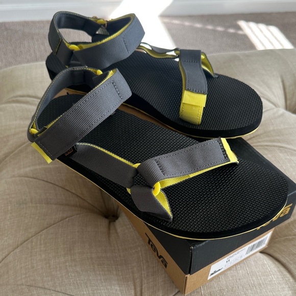 Teva Black and Yellow Strappy Sandals main image 4
